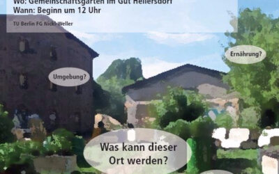 Kommt vorbei! Am 29. 7. stellen Studenten ihre Ideen für den Gemeinschaftsgarten vor