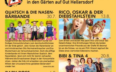 Freiluftkino im Gutsgarten Hellersdorf! Sonntags und Donnerstags ab 30. Juli